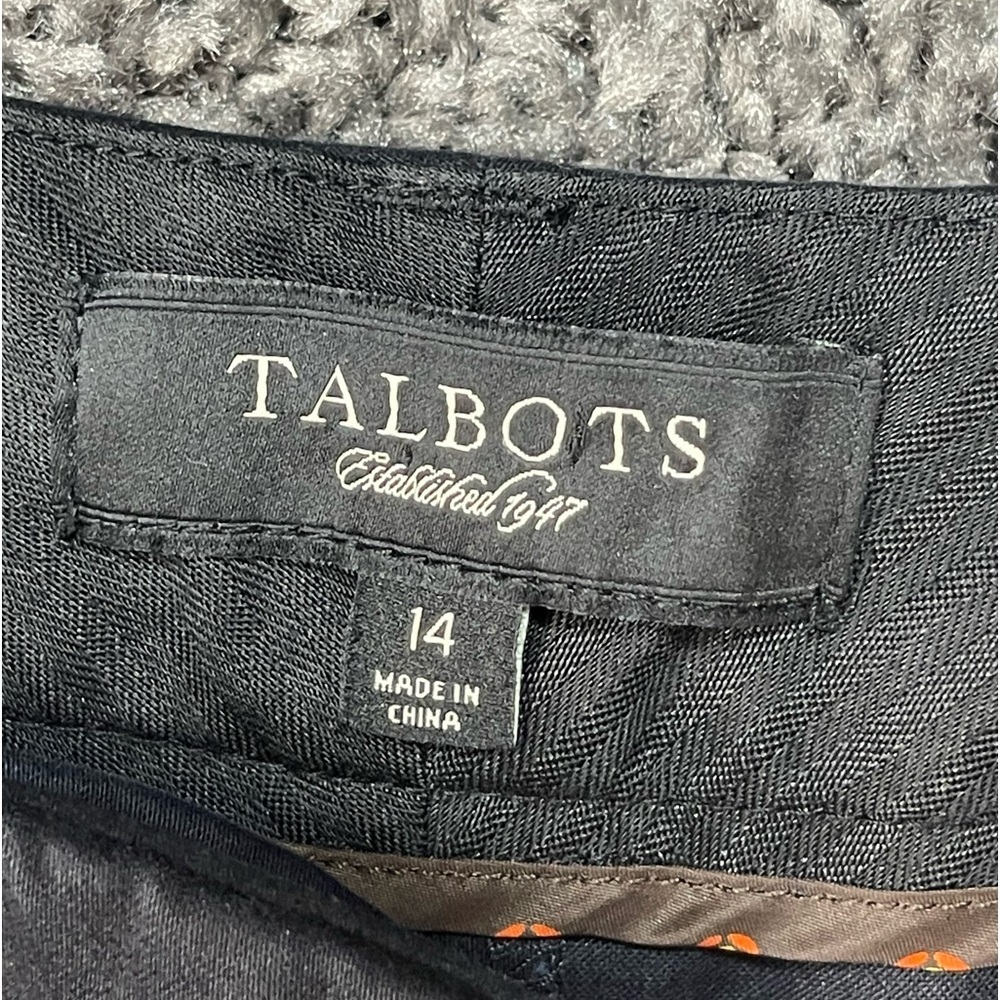 Talbots signature Flare wide black cotton blend pants women’s size 14 - Picture 11 of 13